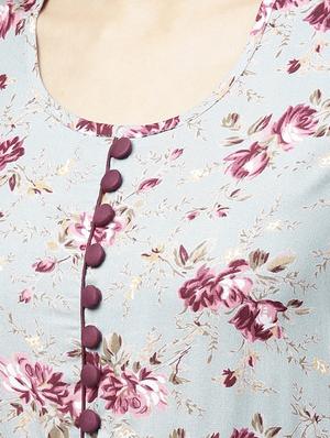 floral printed flared kurta - 15888730 - Standard Image - 4