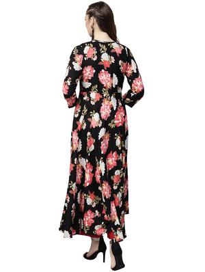 floral printed anarkali kurta - 15888736 - Standard Image - 3
