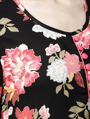 floral printed anarkali kurta - 15888736 - Standard Image - 4