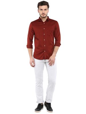 blue solid casual shirt - 15888926 - Standard Image - 4