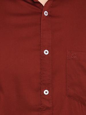 blue solid casual shirt - 15888926 - Standard Image - 5
