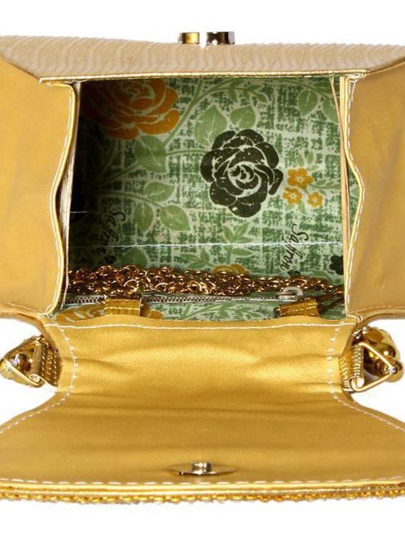 gold leatherette (pu) regular clutch - 15889719 - Zoom Image - 3