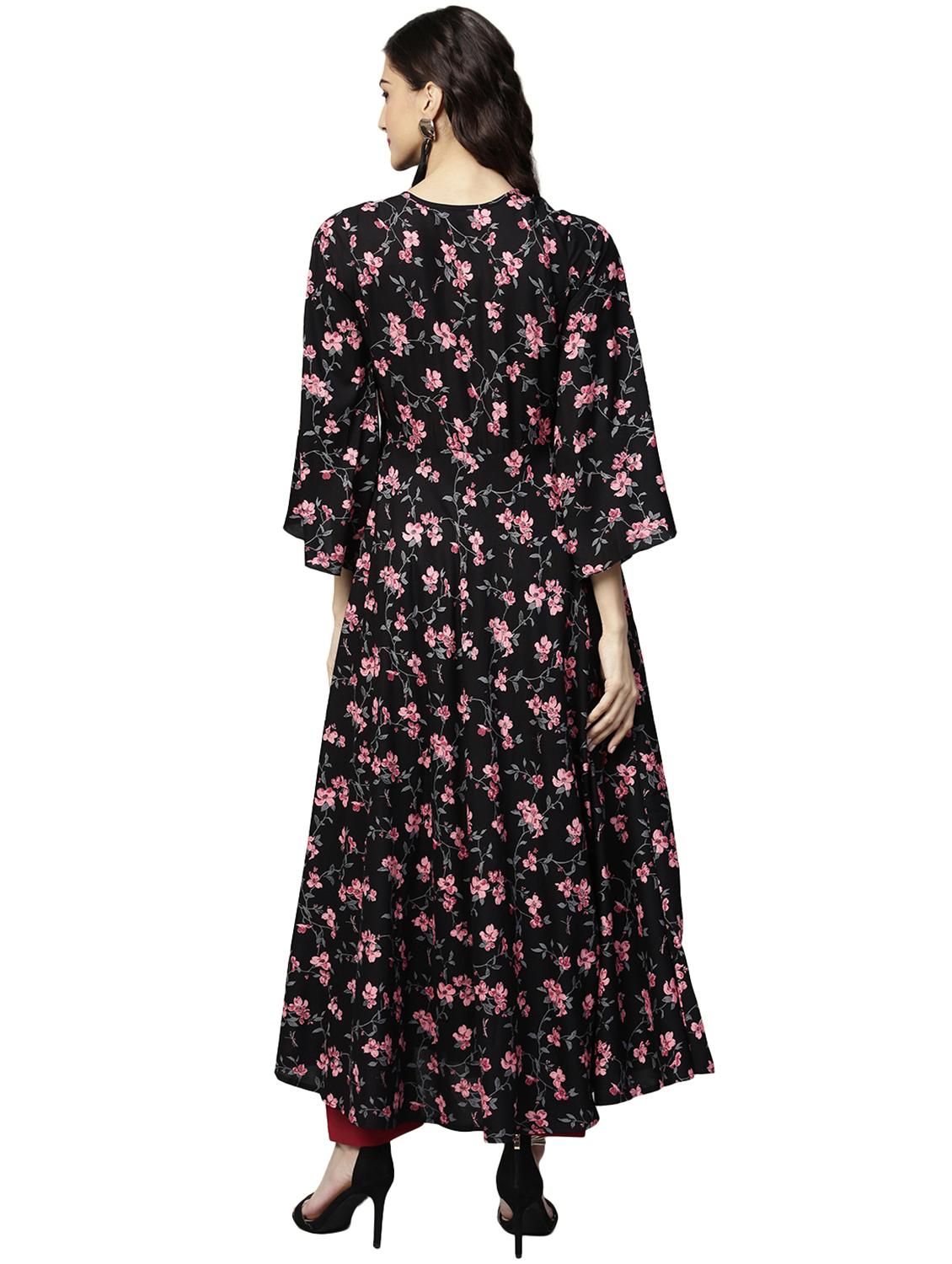 floral printed kurta pant set - 15889746 - Zoom Image - 3