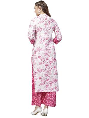 floral printed kurta palazzo set - 15889751 - Standard Image - 3