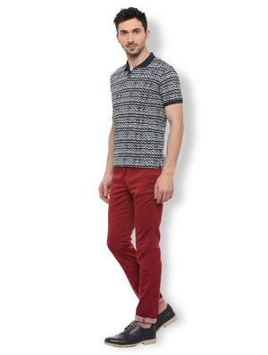 navy blue cotton all over print t-shirt - 15890165 - Standard Image - 3