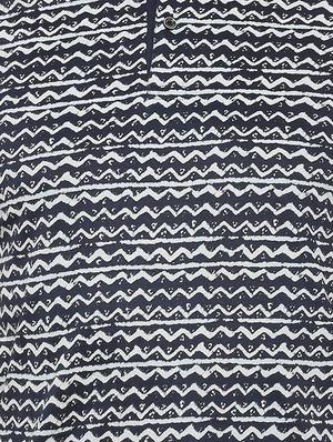 navy blue cotton all over print t-shirt - 15890165 - Standard Image - 4