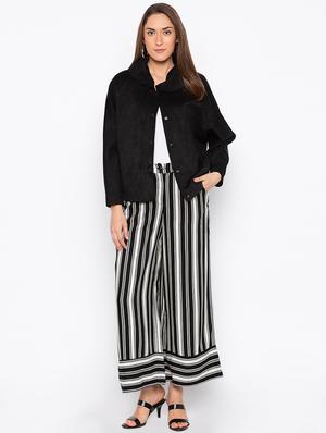 striped wide legs trouser - 15890275 - Standard Image - 4