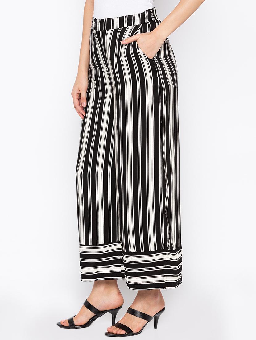 striped wide legs trouser - 15890275 - Zoom Image - 2