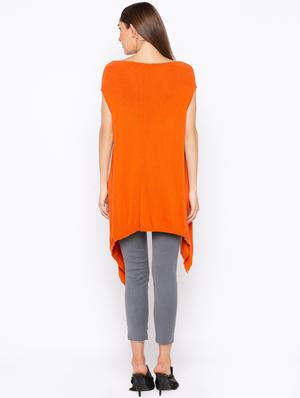 cap sleeved asymmetric tunic - 15890333 - Standard Image - 3