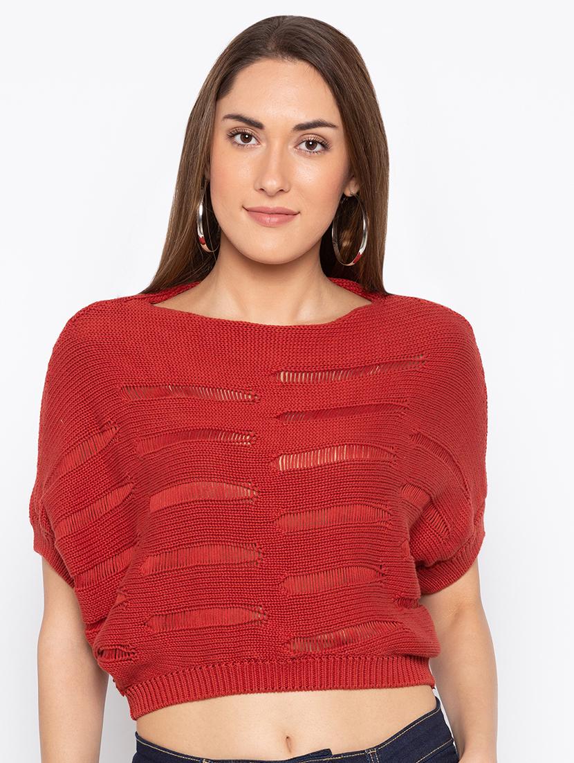 short sleeved cropped pullover - 15890353 - Zoom Image - 1