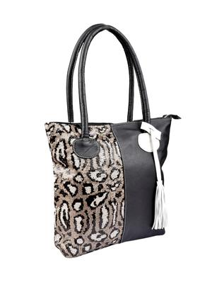 multi colored leather regular tote - 15890372 - Standard Image - 4