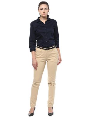 mid rise flat front trouser - 15890440 - Standard Image - 3