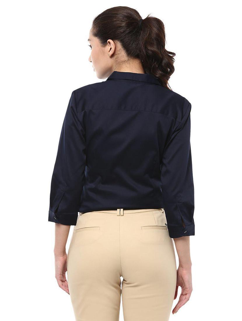 navy blue formal shirt - 15890451 - Zoom Image - 2