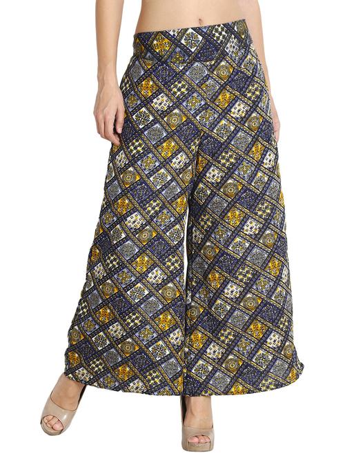 high waist flared palazzo - 15891112 - Standard Image - 1