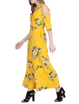 cold shoulder floral jumpsuit - 15892770 - Standard Image - 2