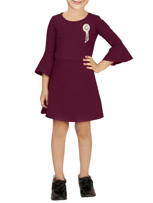 purple cotton frock - 15893050 - Standard Image - 1