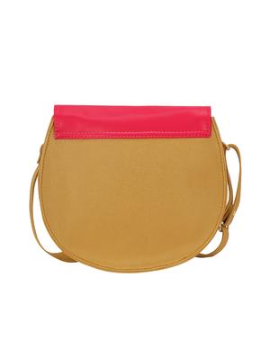 beige leatherette (pu) regular sling bag - 15893319 - Standard Image - 2