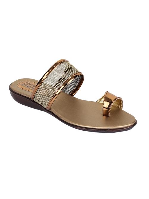 copper one toe sandals - 15894160 - Standard Image - 1