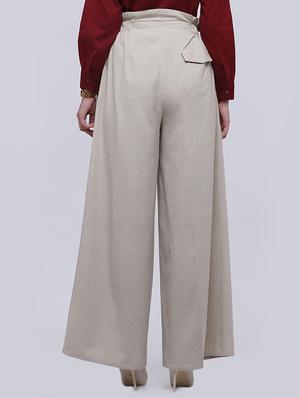 wide leg pleated trouser - 15894253 - Standard Image - 3