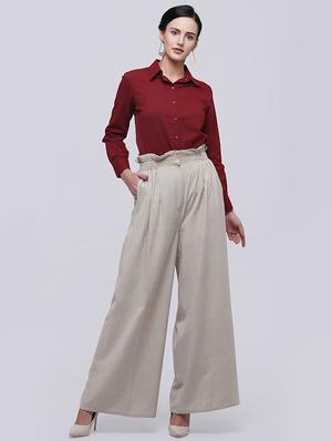 wide leg pleated trouser - 15894253 - Standard Image - 4