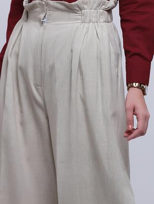 wide leg pleated trouser - 15894253 - Standard Image - 5