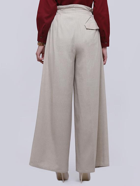 wide leg pleated trouser - 15894253 - Zoom Image - 3
