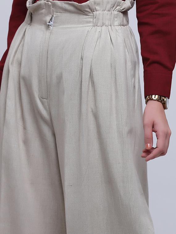 wide leg pleated trouser - 15894253 - Zoom Image - 5