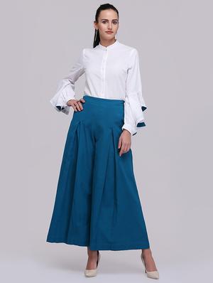 high waist pleated trouser - 15894256 - Standard Image - 4