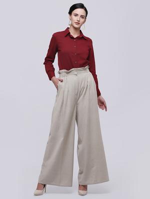 maroon long sleeved shirt - 15894357 - Standard Image - 3