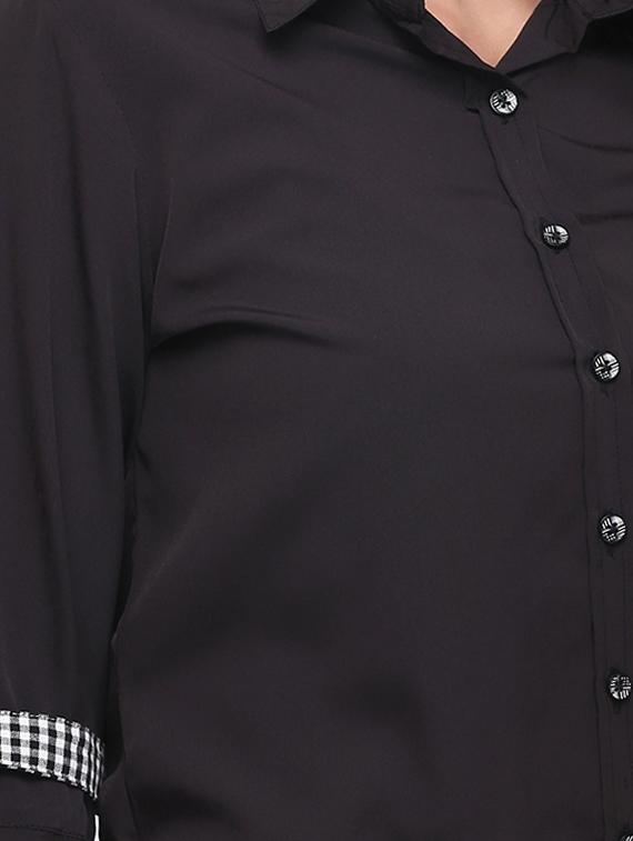 extended bell sleeve tie-knot shirt - 15894361 - Zoom Image - 5