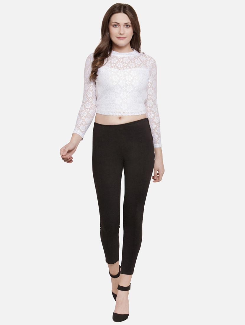 floral lace crop top - 15896900 - Zoom Image - 3