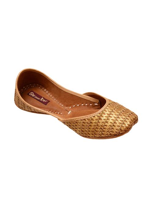 gold slip on jutis - 15897337 - Standard Image - 1