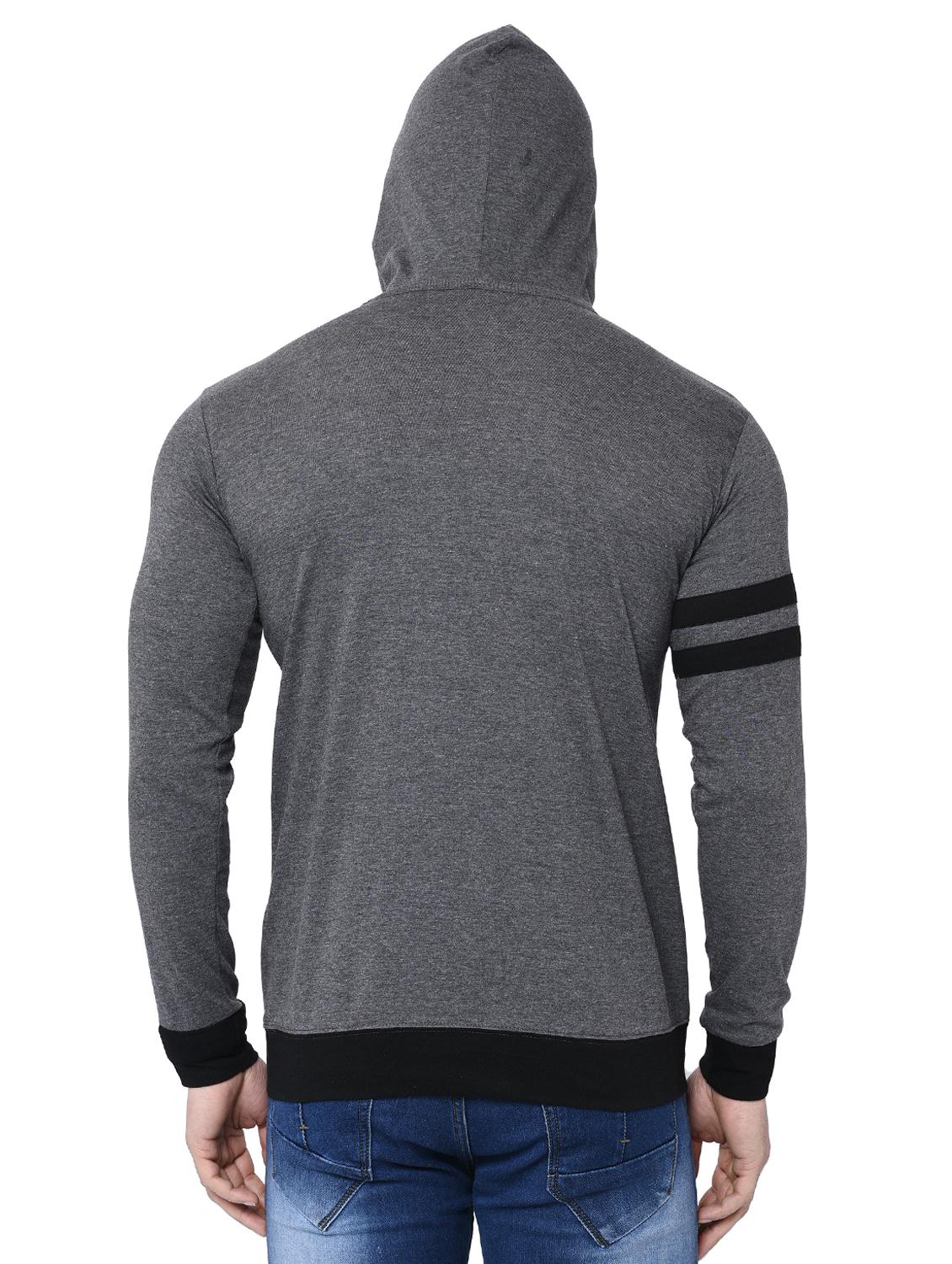 grey taped hooded t-shirt - 15898223 - Zoom Image - 3