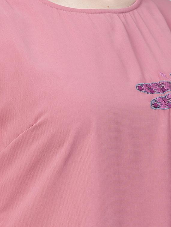 bell sleeved sequined a-line dress - 15898242 - Zoom Image - 4