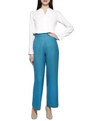 high-rise blue trouser - 15899181 - Standard Image - 4