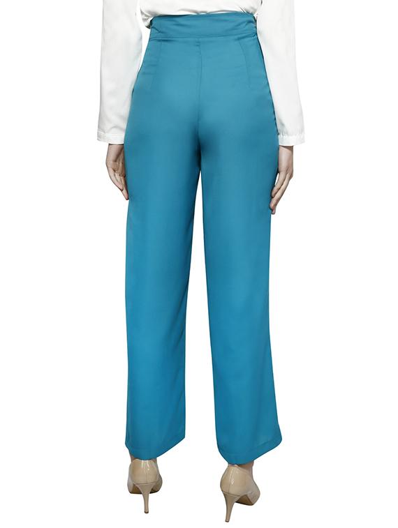 high-rise blue trouser - 15899181 - Zoom Image - 3