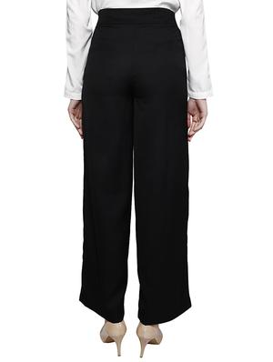 ink black high-rise trousers - 15899182 - Standard Image - 3