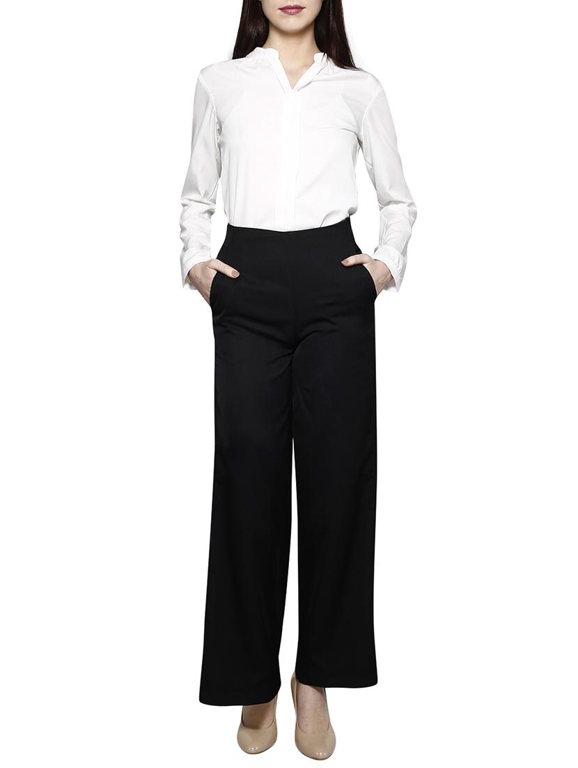 ink black high-rise trousers - 15899182 - Zoom Image - 4