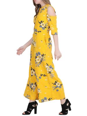 cold shoulder floral jumpsuit - 15899906 - Standard Image - 2