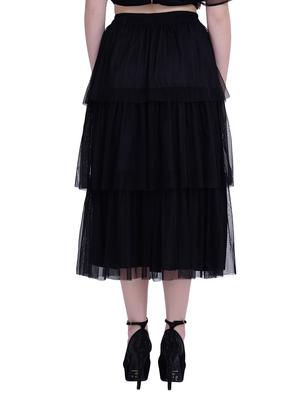 layered ruffled maxi skirt - 15900246 - Standard Image - 3