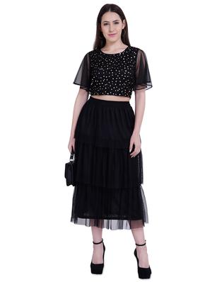 layered ruffled maxi skirt - 15900246 - Standard Image - 4