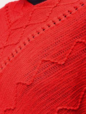 fringed hem knitted poncho - 15900880 - Standard Image - 5