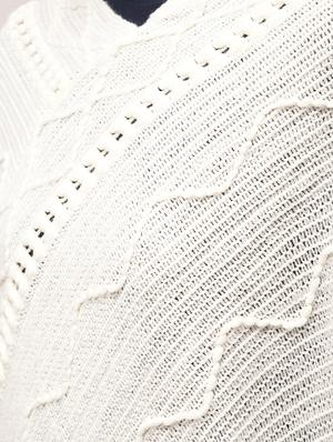 fringed hem knitted poncho - 15900885 - Standard Image - 6