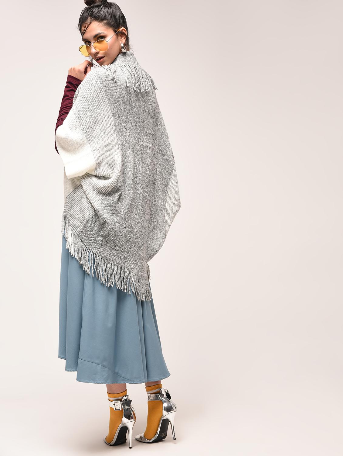 fringed striped shrug - 15900892 - Zoom Image - 4