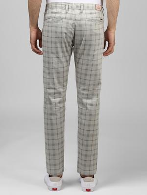 grey cotton chinos - 15901346 - Standard Image - 3
