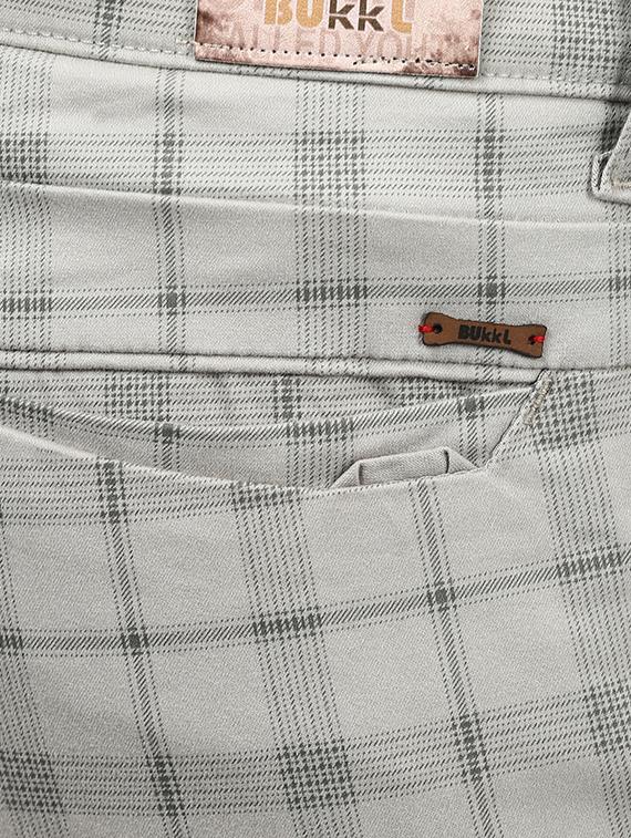 grey cotton chinos - 15901346 - Zoom Image - 5