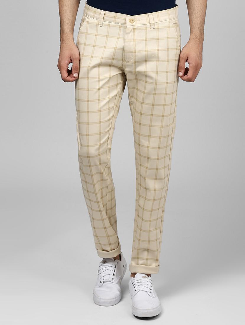 beige cotton chinos - 15901351 - Zoom Image - 1