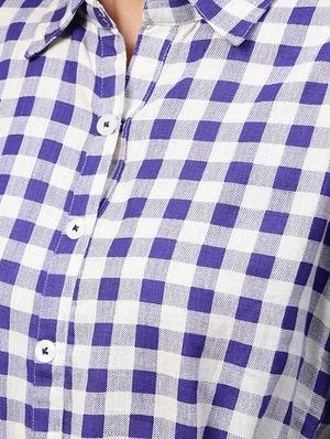 straight checkered kurta - 15901528 - Standard Image - 4