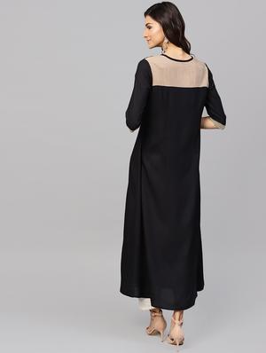 color block a-line kurta - 15901531 - Standard Image - 3