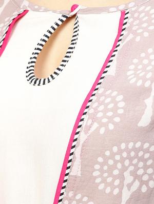 layered printed kurta - 15901532 - Standard Image - 5